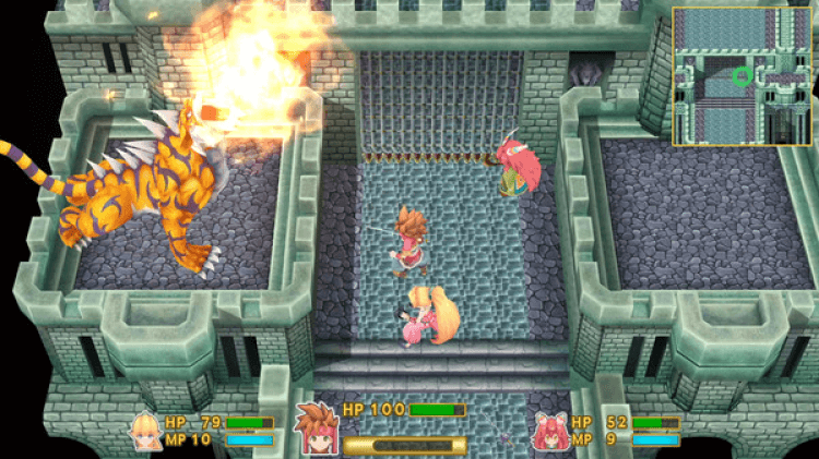 Screenshot do jogo Secret of Mana.