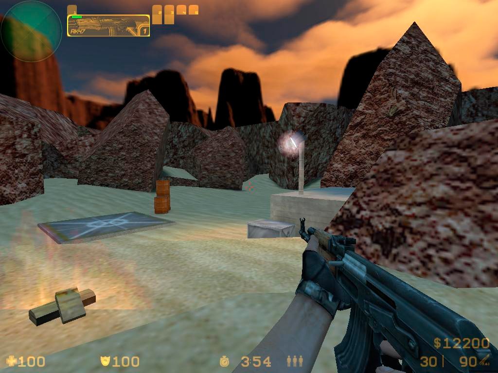 Screenshot do jogo Counter-Strike.