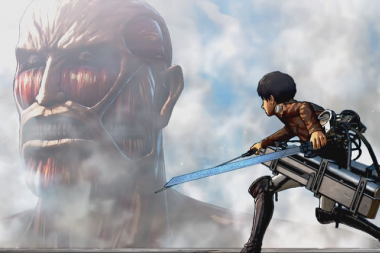 Imagem do jogo Attack On Titan.