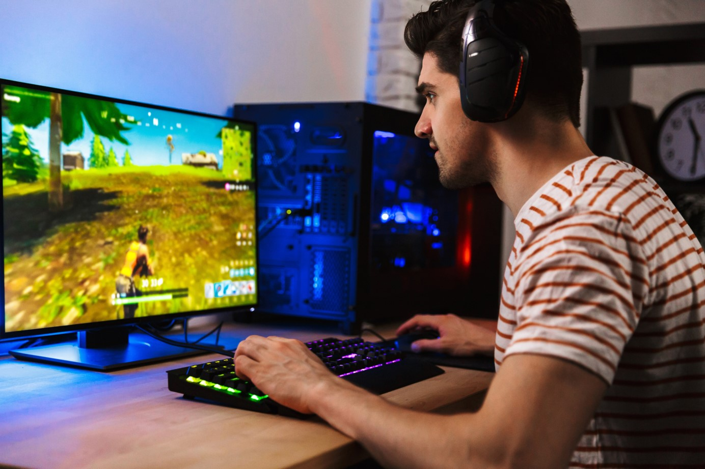 headset para jogos - volume idela