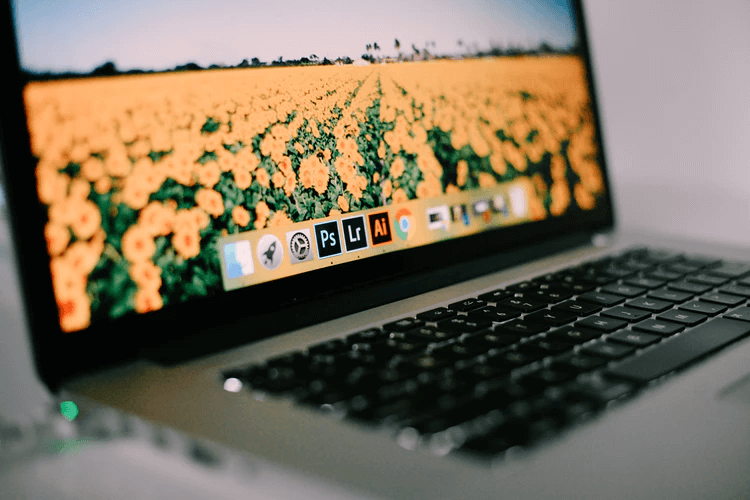 Softwares da Adobe instalados em um computador.