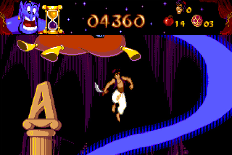 Screenshot do jogo: Aladdin.
