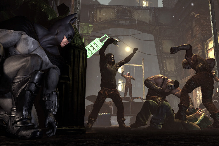 Screenshot do jogo: Batman - Arkham City.