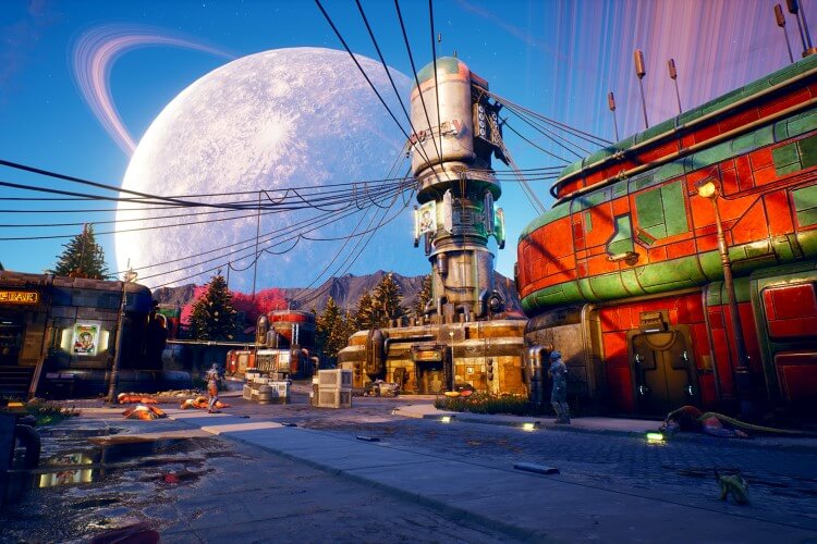 Screenshot do jogo The Outer Worlds.