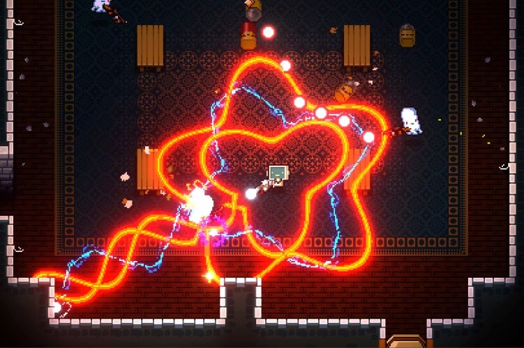 Screenshot do jogo Enter the Gungeon.