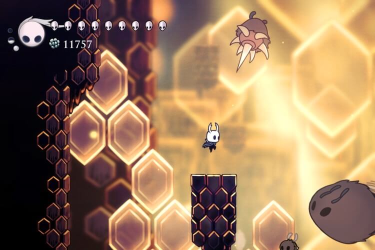 Screenshot do jogo Hollow Knight.