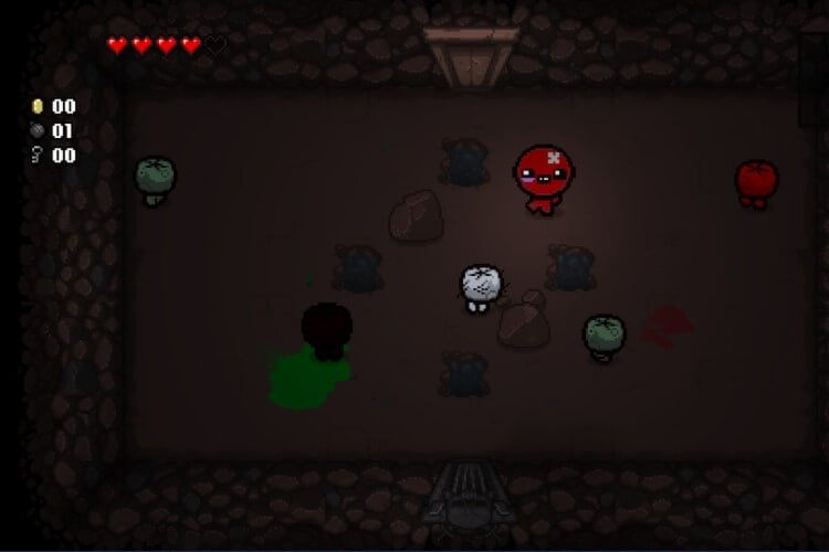 Screenshot do jogo The Binding of Isaac: Rebirth.