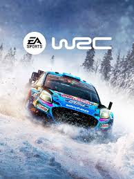 Carro de rally em pistas nevadas no jogo WRC
