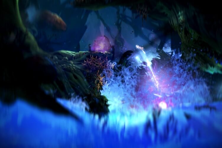 Screenshot do jogo Ori and the Blind Forest.