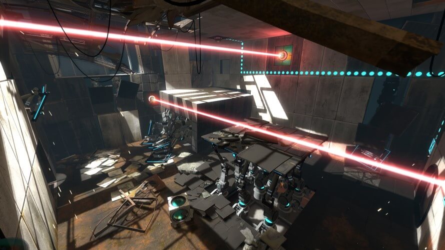 Screenshot do jogo Portal 2.