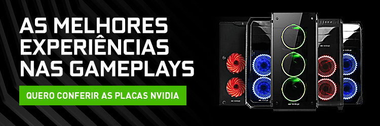 Banner para acessar a página de compra das placas da Nvidia