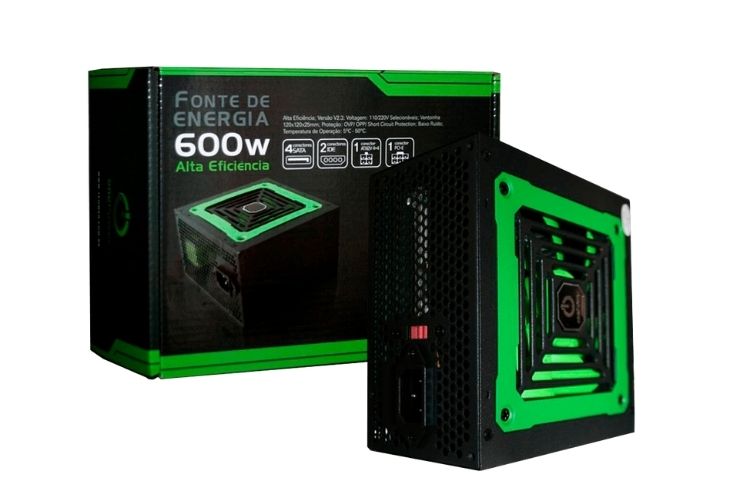 Fonte para computador verde