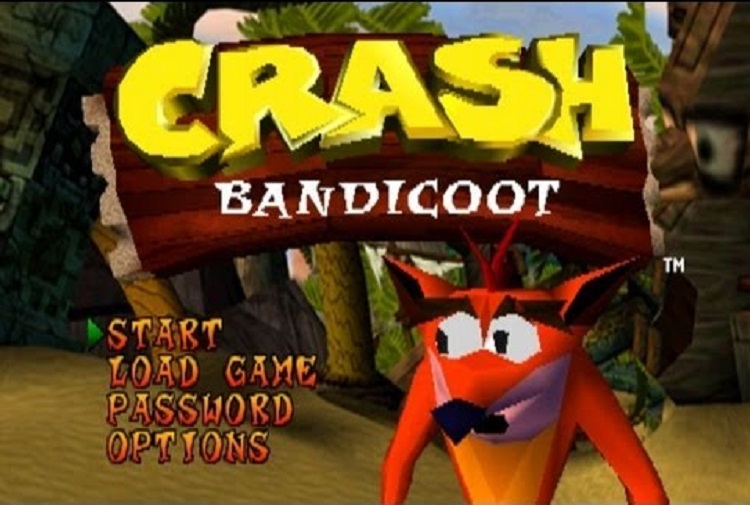 Tela de início Crash 1