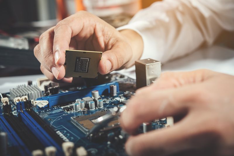 the technician repairing the computer computer hardware repairing upgrade and technology (1)