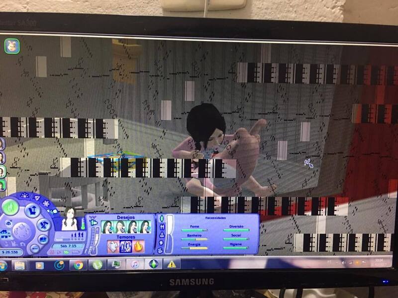 Fragmento na tela do PC