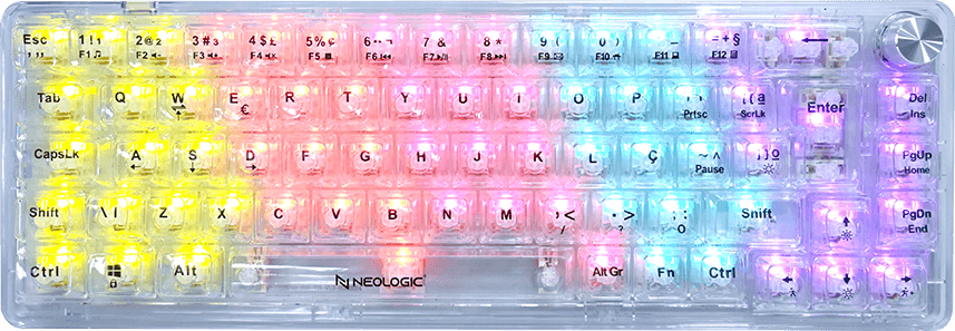 Neologic Crystal Edge 65% Switch Branco