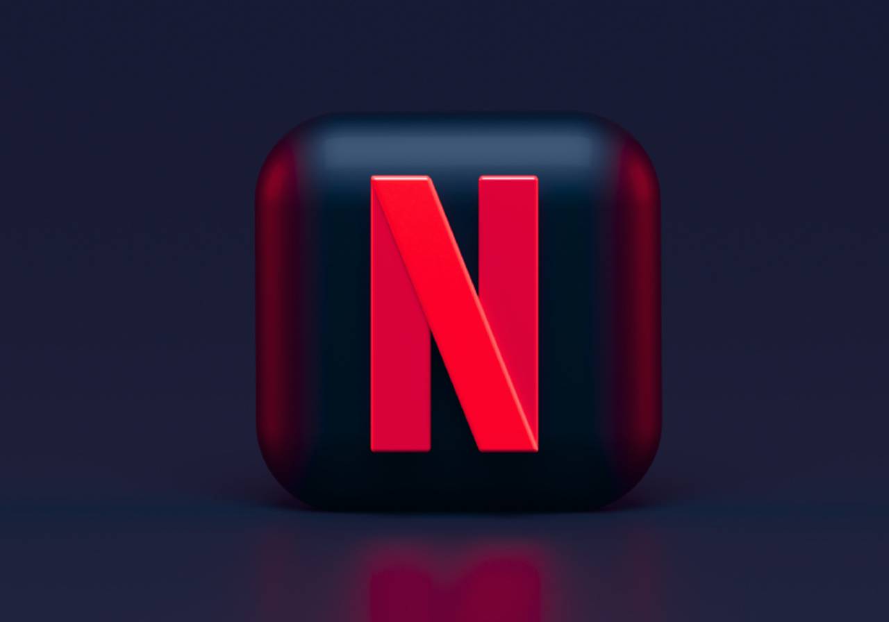 ícone em 3d da netflix