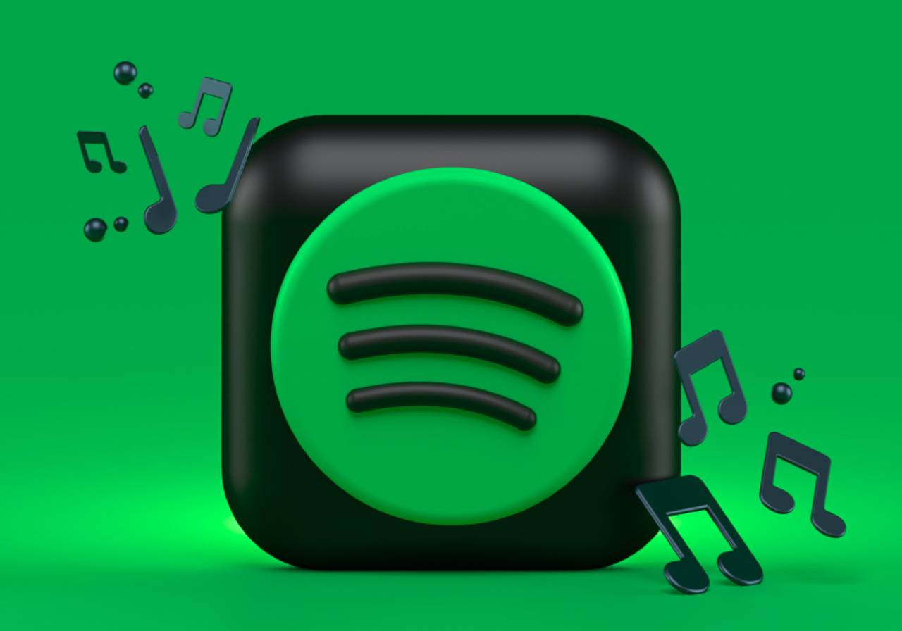 logo do spotify em 3d