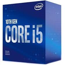 Caixa do processador Intel Core i5 10ª geração