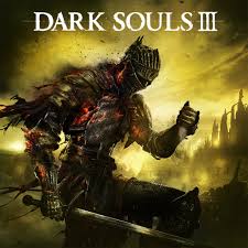 Capa do jogo Dark Souls III com cavaleiro sombrio.