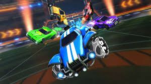 Carros do jogo Rocket League em ação