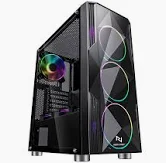 Gabinete de PC com LED RGB e design moderno