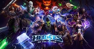 Personagens do jogo Heroes of the Storm em ação