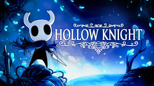 Personagem do jogo Hollow Knight em um cenário mágico