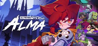 Personagem de jogo segurando uma arma, com fundo colorido