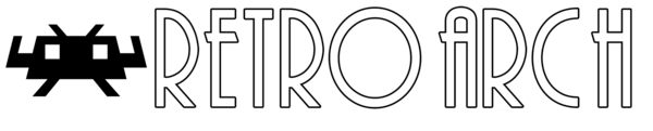 Logotipo do RetroArch com estilo retrô