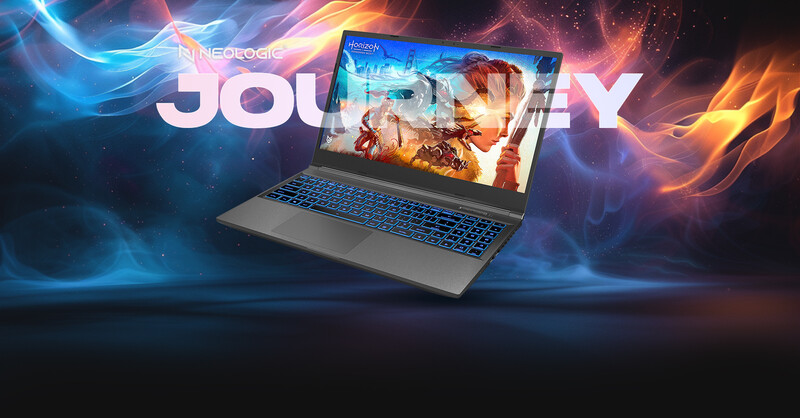 Notebook Neologic Journey com visual moderno e colorido