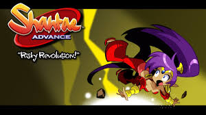 Personagem Shantae em ação no jogo Risky Revolution