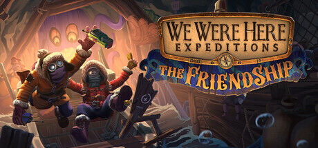 Personagens de We Were Here Expeditions juntos em um espaço frio.